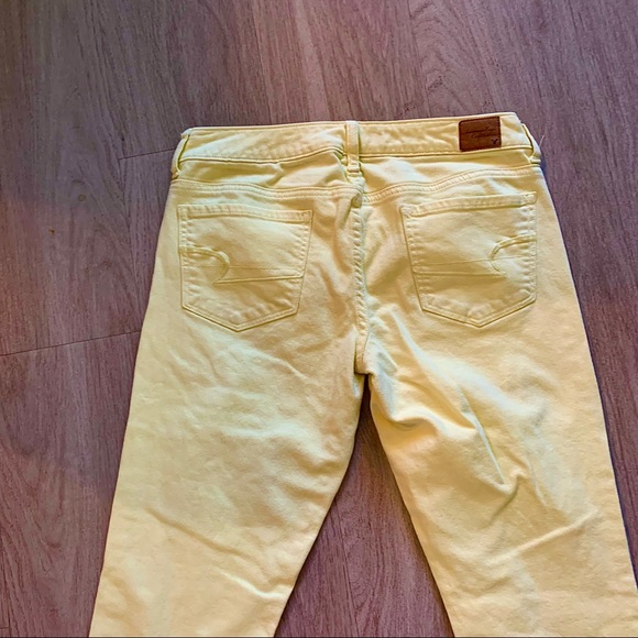 American Eagle yellow stretch skinny jeans - Picture 5 of 6